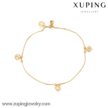 Pulseira generosa da mulher da venda quente da forma da jóia 73924-Xuping com o ouro 18k chapeado